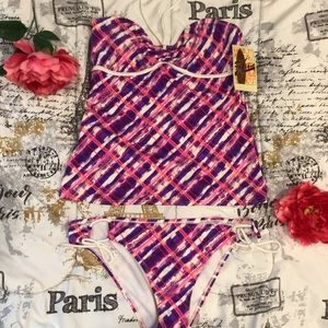 🎁SALE🎁 NEW Hobie Tankini Set. Pink Purple